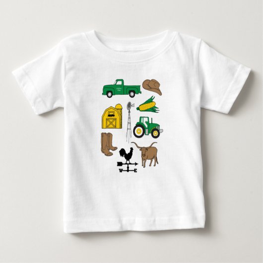 Der alte Macdonald hatte einen Bauernhof für Kinde Baby T-shirt (Vorderseite)