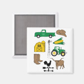 Der alte Macdonald hatte einen Bauernhof für Kinde Magnet (Vorderseite/Rückseite)