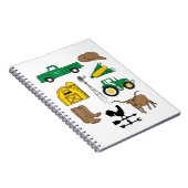 Der alte Macdonald hatte einen Bauernhof für Kinde Notizblock (Rechte Seite)