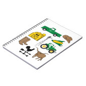 Der alte Macdonald hatte einen Bauernhof für Kinde Notizblock (Linke Seite)