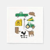 Der alte Macdonald hatte einen Bauernhof für Kinde Serviette (Vorderseite)