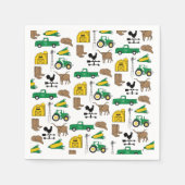 Der alte Macdonald hatte einen Bauernhof für Kinde Serviette (Vorderseite)