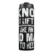 Der alte Mann Behalte auf Thermosbecher (Vorderseite)