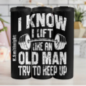 Der alte Mann Behalte auf Thermosbecher