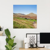 Der alte Mann der Postkartenkissen des Konistons Poster (Heimbüro)