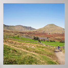 Der alte Mann der Postkartenkissen des Konistons Poster