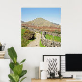 Der alte Mann der Postkartenkissen des Konistons Poster (Heimbüro)