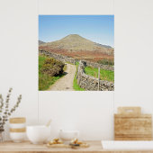 Der alte Mann der Postkartenkissen des Konistons Poster (Küche)