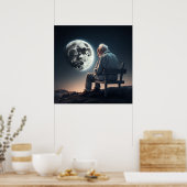 Der alte Mann, der sich einsam Poster-3- Poster (Küche)