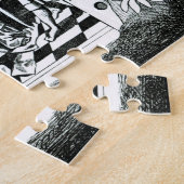 Der alte Mann des Berges, der Aufträge zu seinem f Puzzle (Seite)