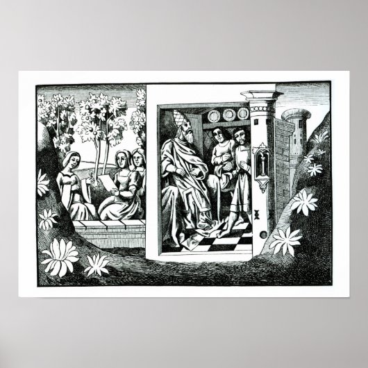 Der alte Mann des Berges, der seinem b Befehle ert Poster (Vorne)