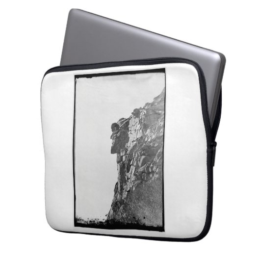 Der alte Mann im Bergcomputer-Fall Laptopschutzhülle (Vorderseite Links)