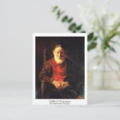 Der alte Mann im Sessel von Rembrandt Van Rijn Postkarte (Stehend Vorderseite)