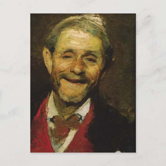 Der alte Mann lacht 1881 Postkarte (Vorderseite)