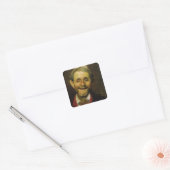 Der alte Mann lacht 1881 Quadratischer Aufkleber (Umschlag)