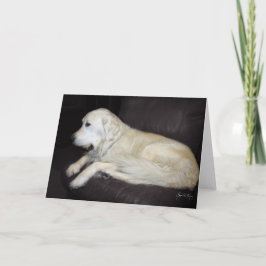 Der alte Mann mit seinem Ball Karte