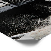 Der alte Mann und das regende Meer Poster (Ecke)