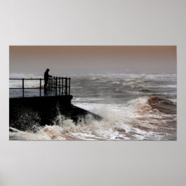 Der alte Mann und das regende Meer Poster