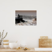 Der alte Mann und das regende Meer Poster (Küche)