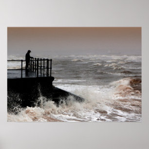 Der alte Mann und das regende Meer Poster