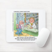 Der alte Mann und die Apotheke Funny Offbeat Carto Mousepad (Mit Mouse)