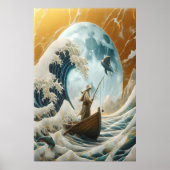 Der alte Mann und die Riesenwelle Poster (Vorne)