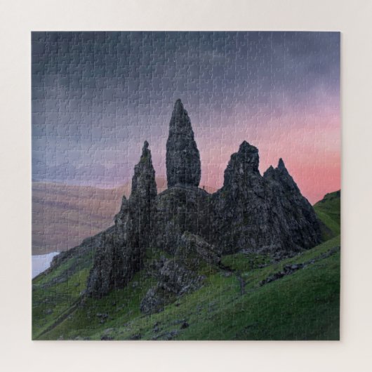 Der alte Mann von Storr nach dem Sonnenuntergang d Puzzle (Vertikal)