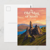 Der Alte Mann von Storr Schottland Postkarte (Vorne/Hinten)