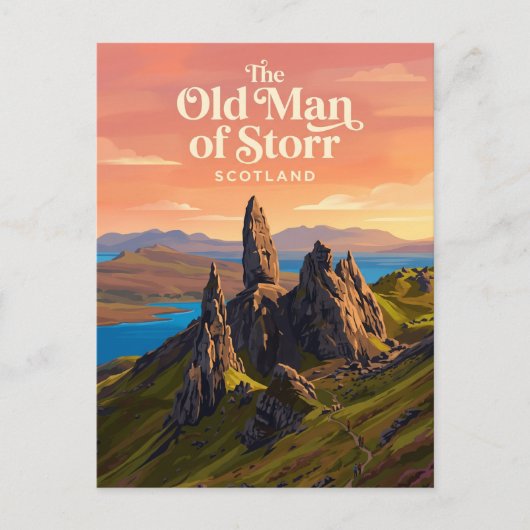 Der Alte Mann von Storr Schottland Postkarte (Vorderseite)
