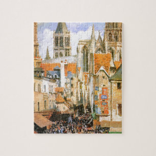 Der alte Markt in Rouen durch Camille Pissarro Puzzle