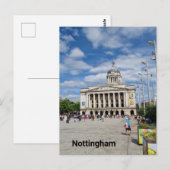 Der alte Marktplatz Nottingham Postkarte (Vorne/Hinten)