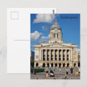 Der alte Marktplatz Nottingham Postkarte (Vorne/Hinten)