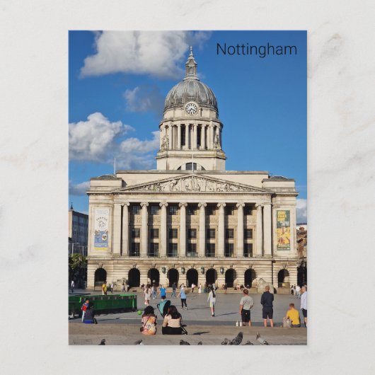 Der alte Marktplatz Nottingham Postkarte (Vorderseite)