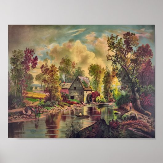 Der alte Mühlbach Poster (Vorne)