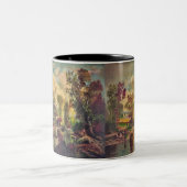 Der alte Mühlenstrom Zweifarbige Tasse (Mittel)