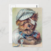 "Der alte Rascal" Vintager Hund Postkarte (Vorne/Hinten)