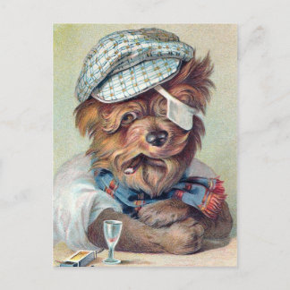 "Der alte Rascal" Vintager Hund Postkarte