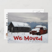 Der alte rote LKW Ankündigungspostkarte (Vorne/Hinten)