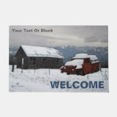 Der alte rote LKW Fußmatte (Vorderseite)