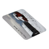 Der alte rote LKW Magnet (Rechte Seite)