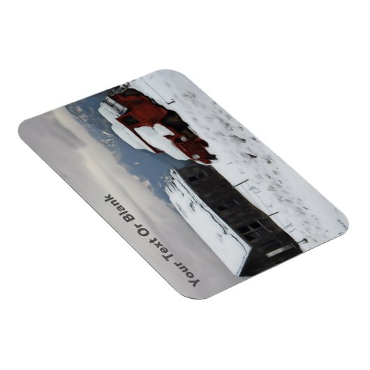 Der alte rote LKW Magnet (Rechte Seite)