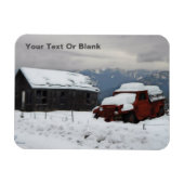 Der alte rote LKW Magnet (Horizontal)