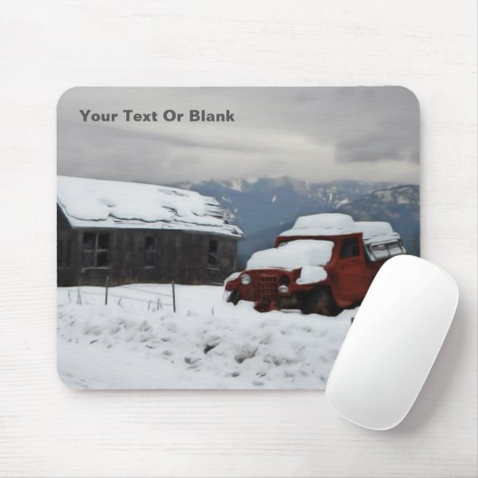 Der alte rote LKW Mousepad (Mit Mouse)