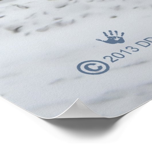 Der alte rote LKW Poster (Ecke)