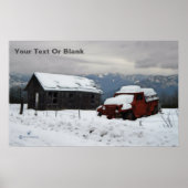 Der alte rote LKW Poster (Vorne)