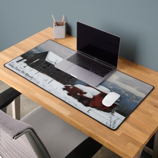 Der alte rote LKW Schreibtischunterlage (Büro 2)