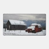 Der alte rote LKW Schreibtischunterlage (Vorderseite)