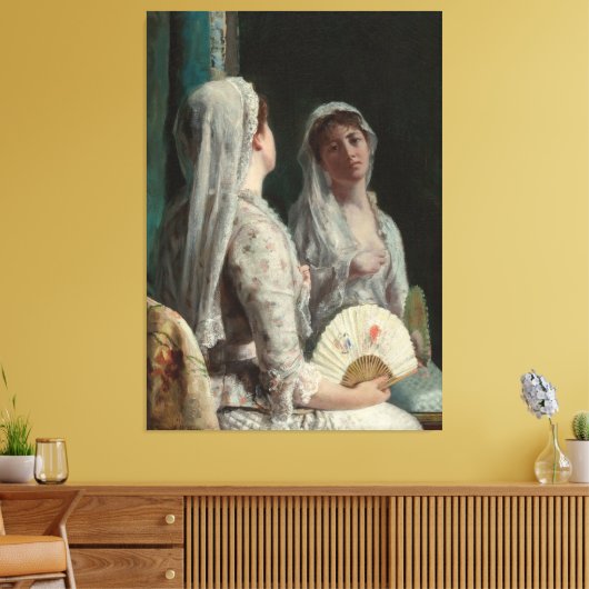 Der alte Schleier Leinwanddruck (Insitu (Wohnzimmer))
