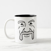 Der alte Schnurrbart Zweifarbige Tasse (Links)