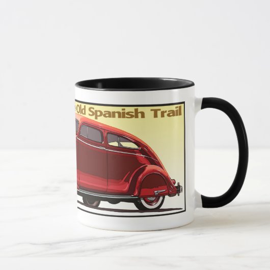 Der Alte Spanische Weg - Historischer Auto Tasse (Rechts)
